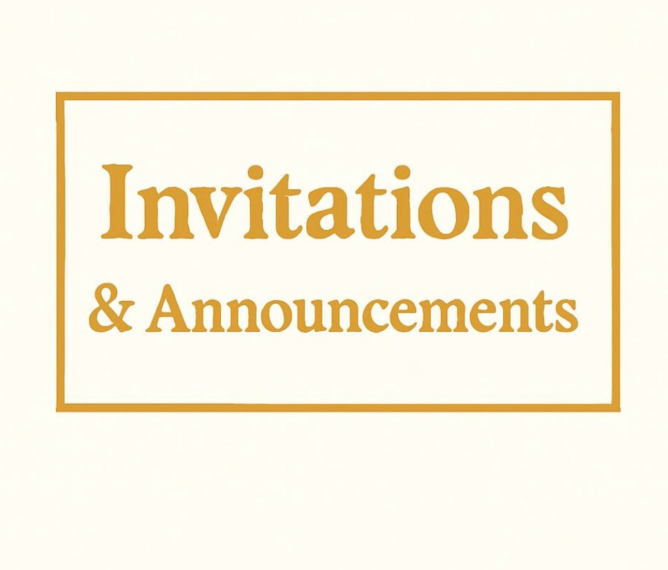 invitations & Announcements