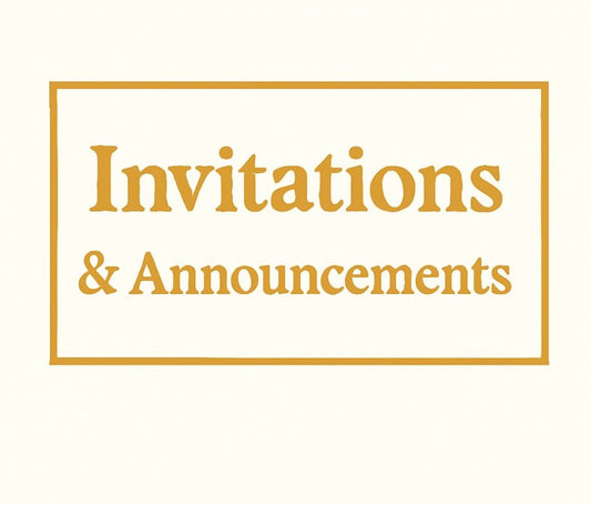 invitations & Announcements